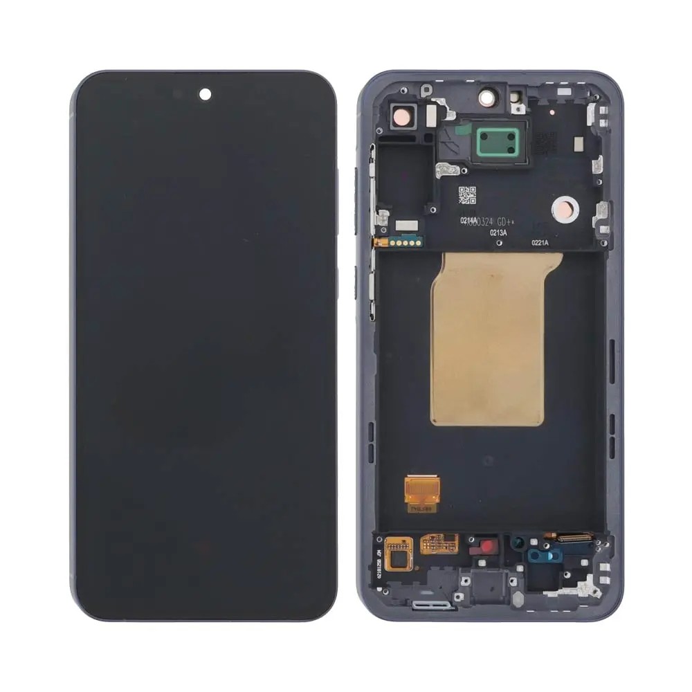 LCD-näyttö Samsung A556 A55 5G kosketusnäytöllä ja kehyksellä Awesome Navy (koottu huoltopaketti)