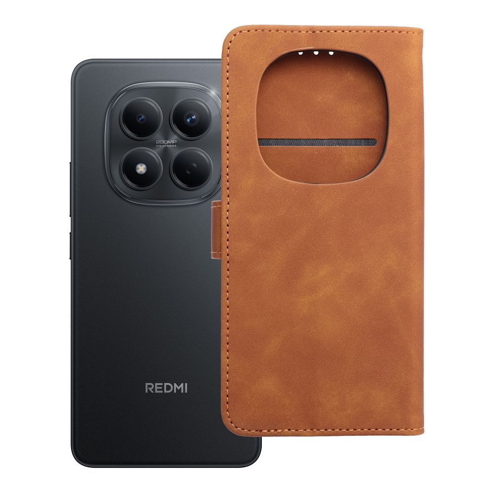 Läppäsuojakuori Xiaomi Redmi NOTE 15 PRO 5G:lle Tender Book ruskea