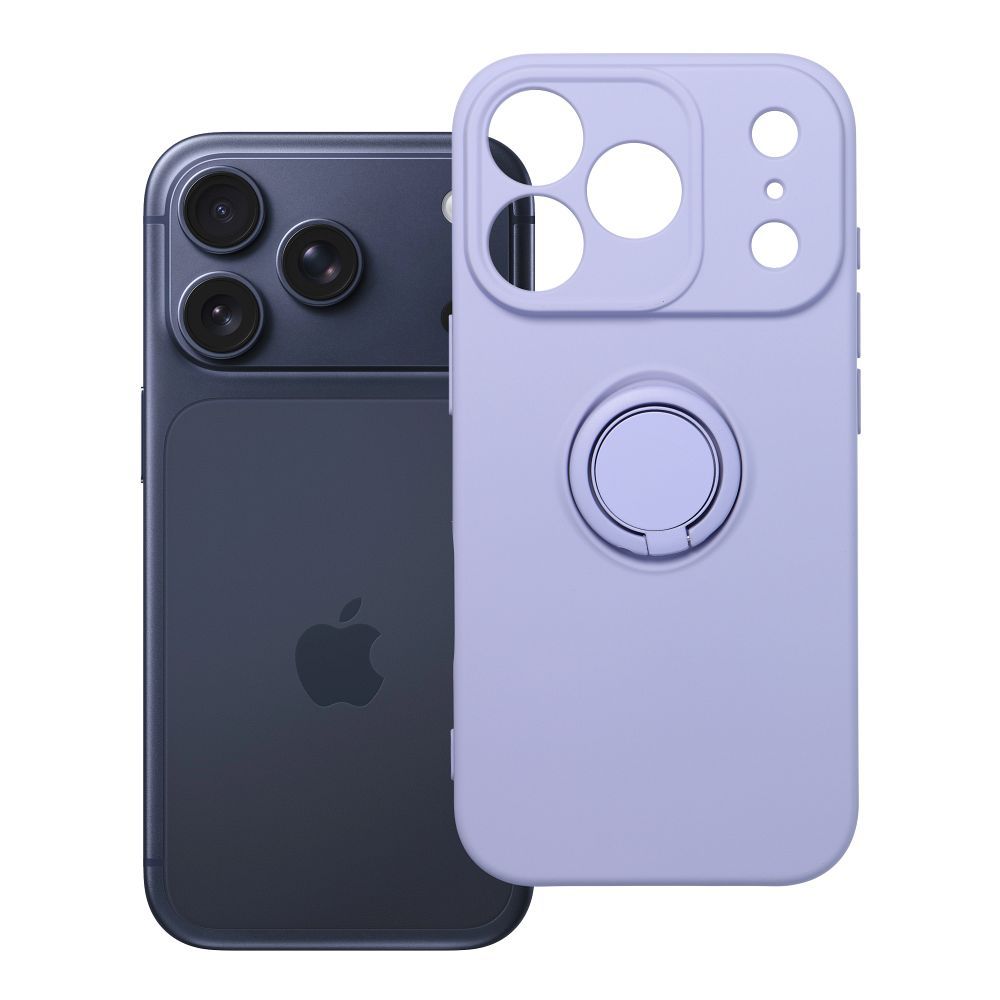 Silikoninen Suojakuori iPhone 17 Pro:lle Ring violetti