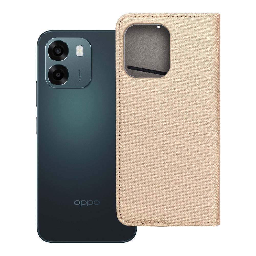 Flip case for Oppo A6 Smart Case Book gold