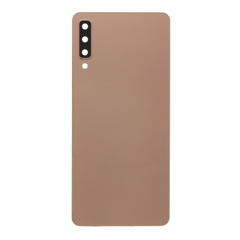 Takakuori Samsung A750 A7 2018:lle kultainen (kameralasilla) OEM