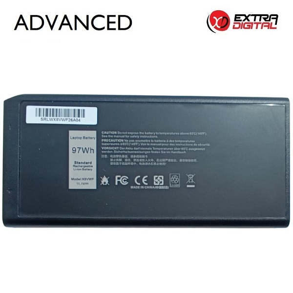 DELL X8VWF kannettavan tietokoneen akku 97Wh Extra Digital Advanced