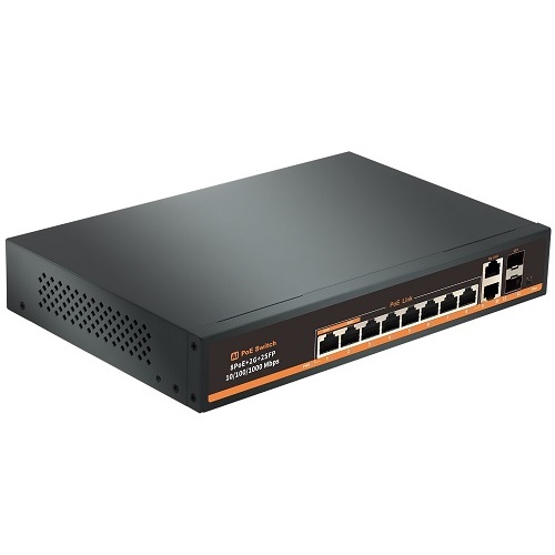 PoE switch 8x Gigabit PoE+2x Gigabit UPLINK+2x SFP, 120W