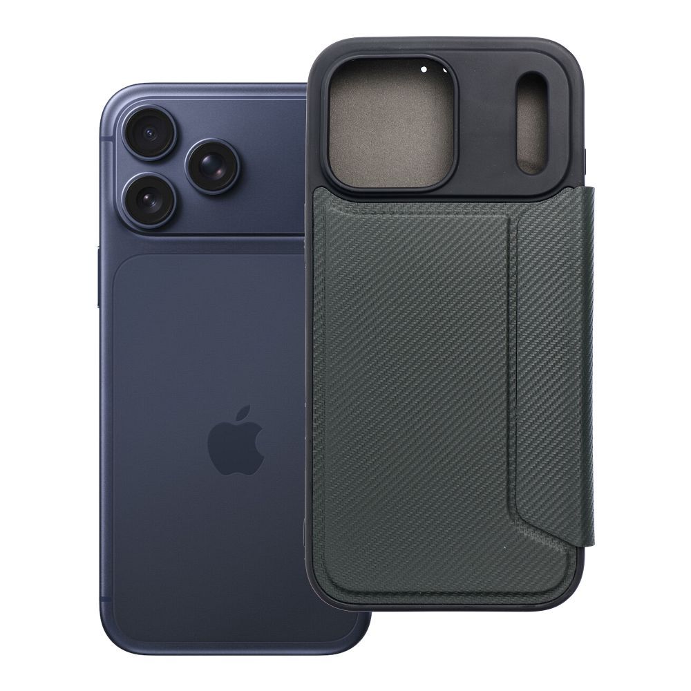RAZOR Book iPhone 17 Pro Max:lle tummanvihreä