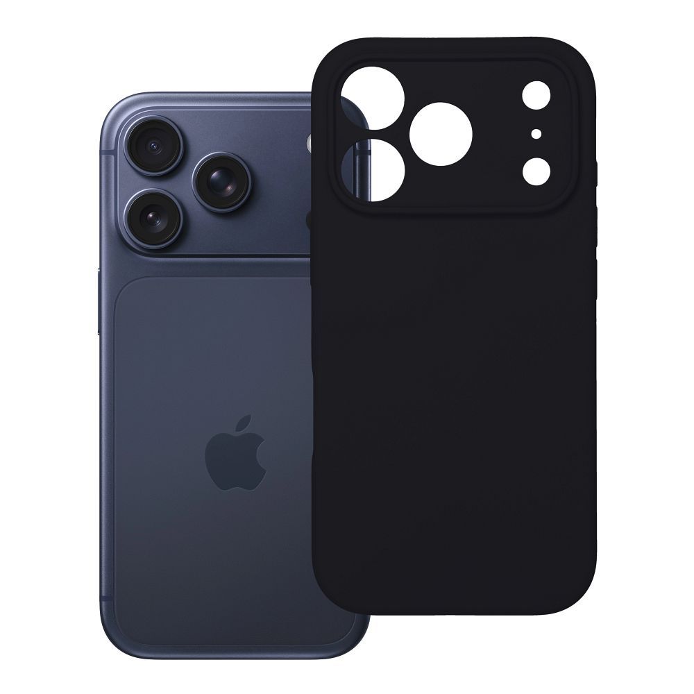 Suojakuori iPhone 17 PRO:lle Silikoninen 2mm musta