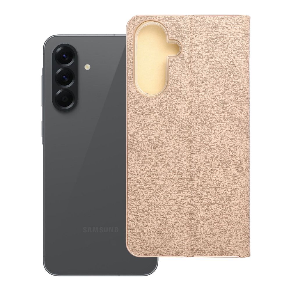Läppäsuojakuori Samsung A56 5G:lle Luna Book Gold kultainen