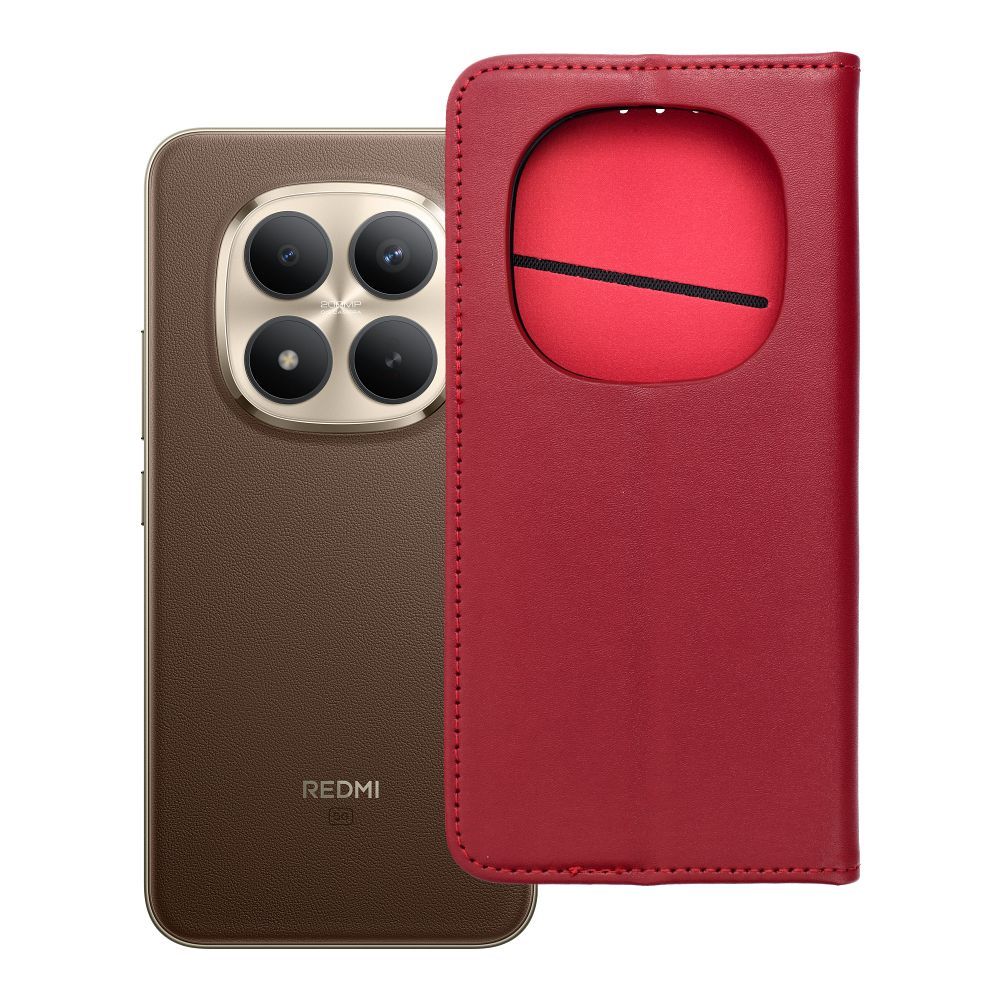 Flip case for Xiaomi Redmi NOTE 15 PRO PLUS 5G Smart PRO Book leather maroon