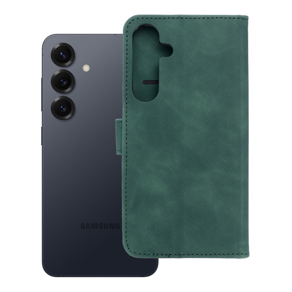 Läppäsuojakuori Samsung S25 PLUS:lle Tender Book vihreä