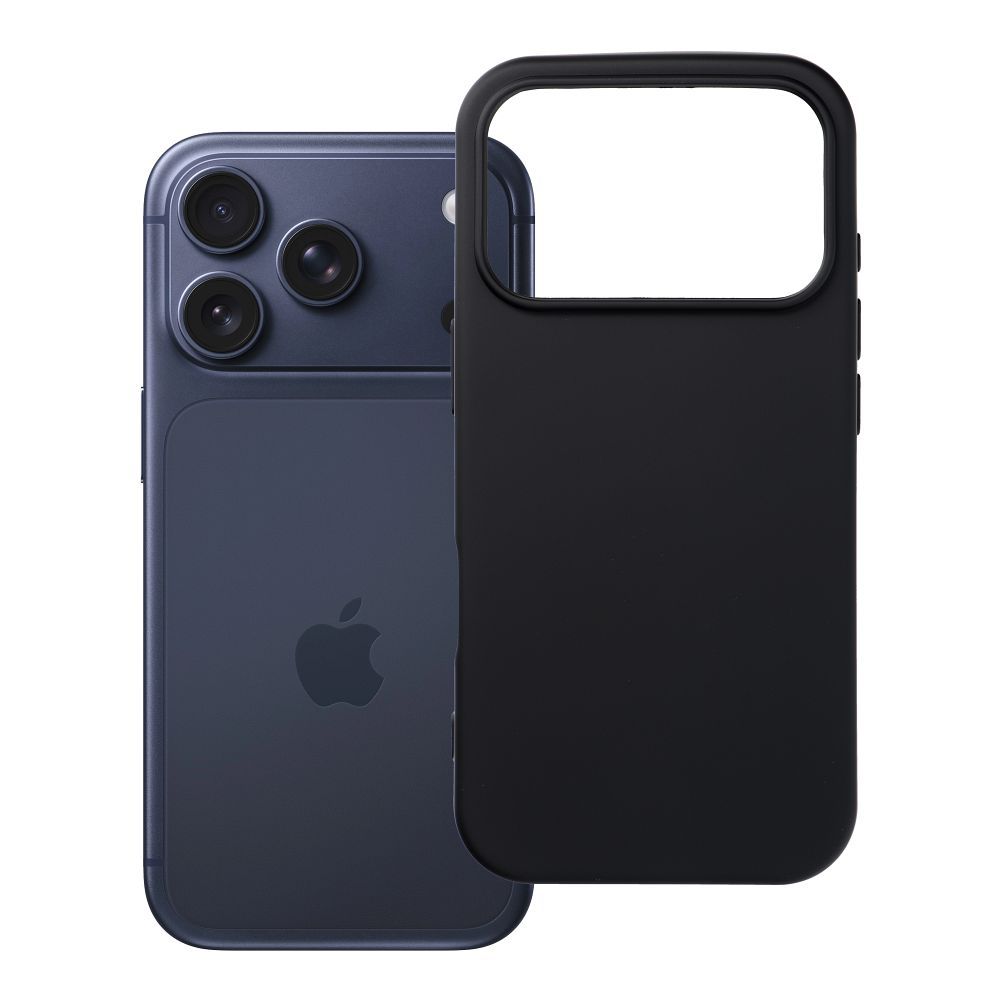 Silikoninen suojakuori iPhone 17 PRO:lle musta