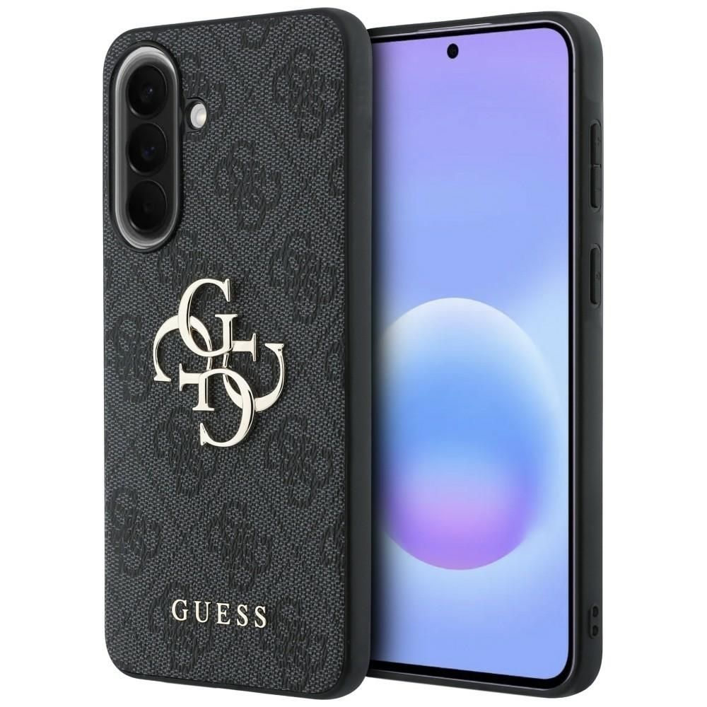 Guess HC PU 4G Big Metal Logo case for Samsung Galaxy A37 black