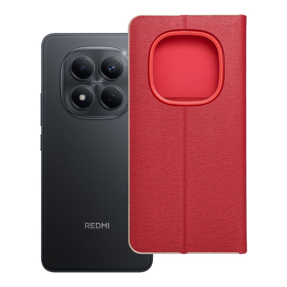 Läppäsuojakuori Xiaomi Redmi Note 15 Pro 5G Luna Book Gold punainen