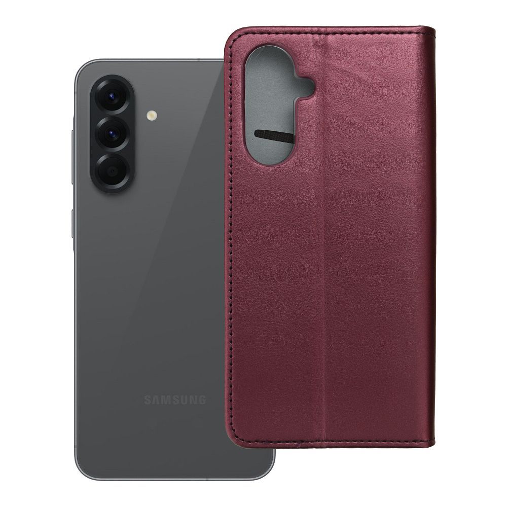 Smart Magnetic kotelo Samsung A566 A56 5G – tummanpunainen