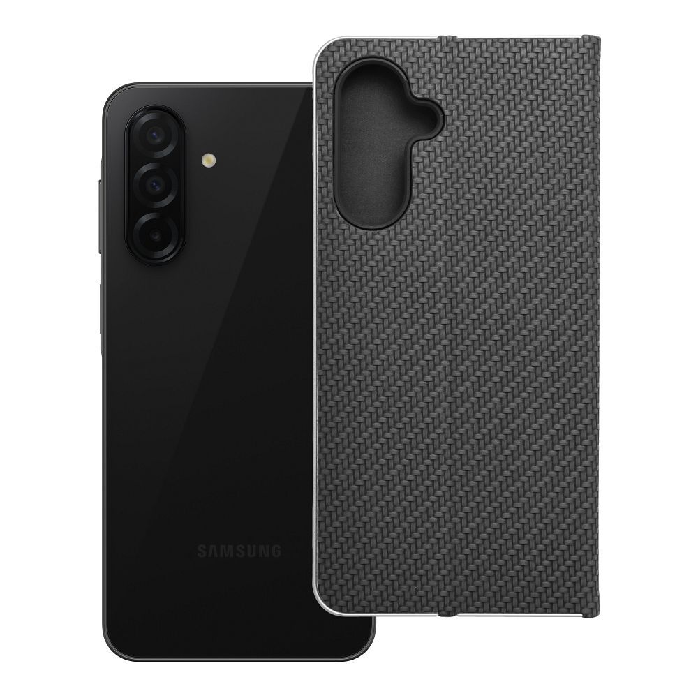Läppäsuojakuori Samsung A26 5G:lle Luna Book Carbon musta
