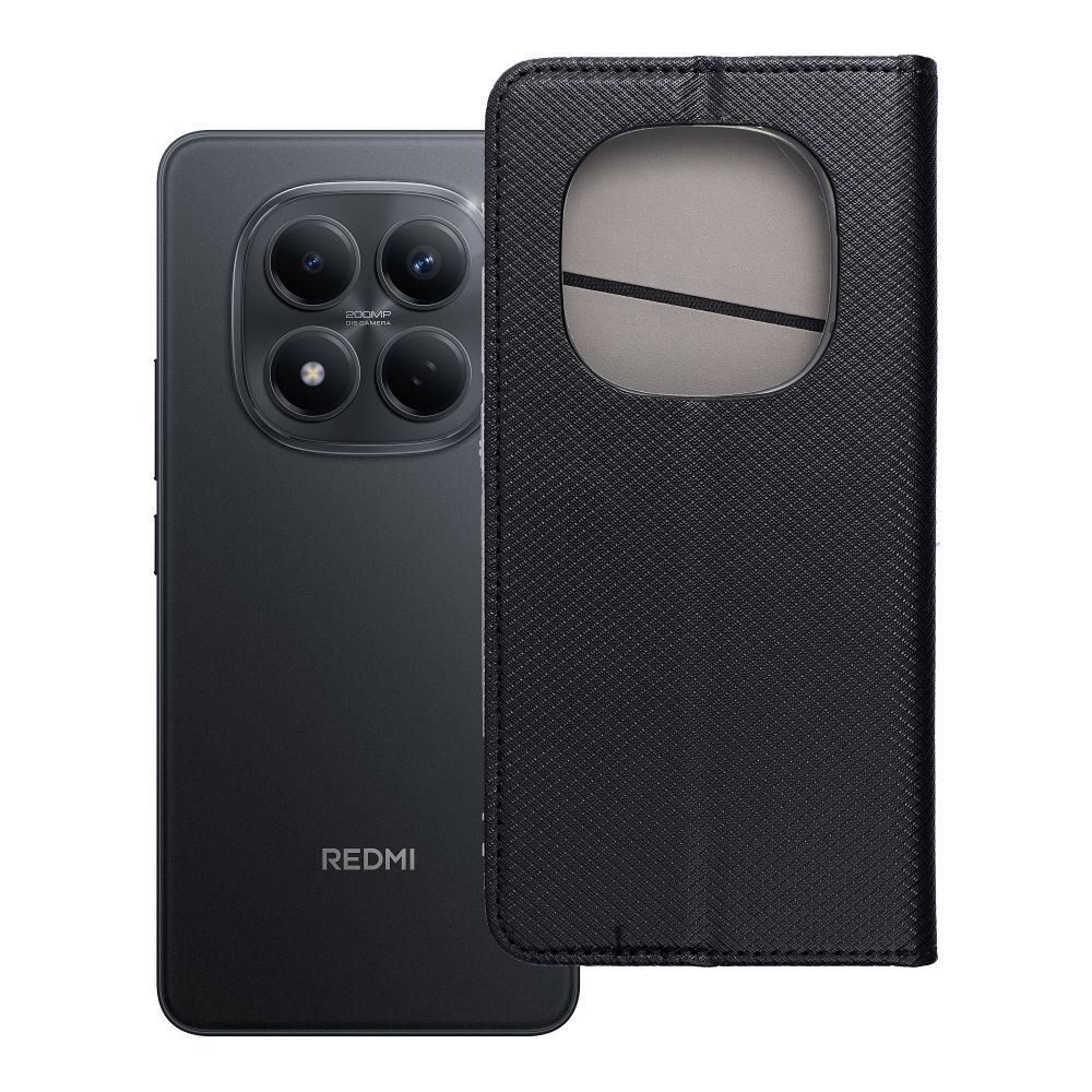 Smart Case Book Xiaomi Redmi Note 15 Pro 5G - Musta