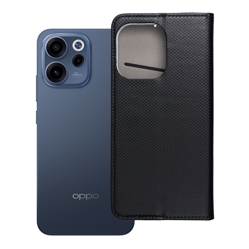 Smart Case Book -suojakuori OPPO Reno 15 musta