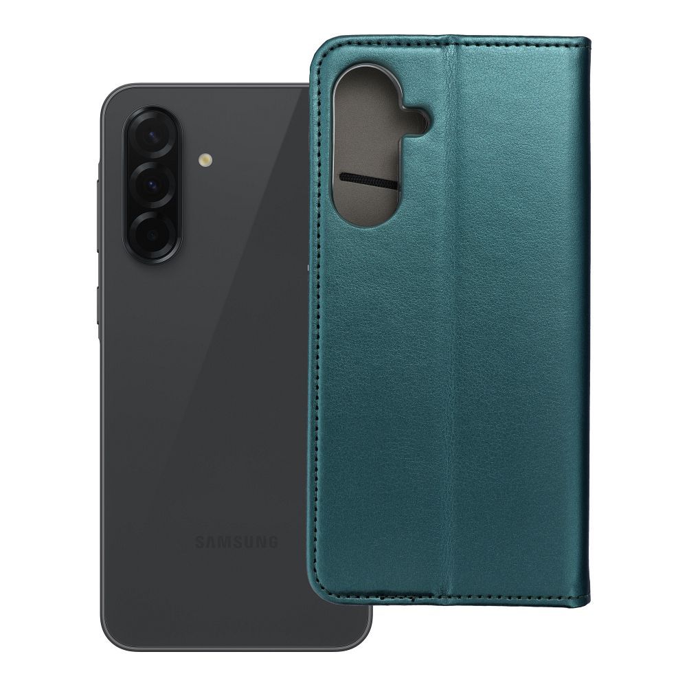Smart Magnetic kotelo Samsung A366 A36 5G – tummanvihreä