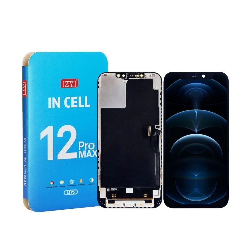 Näyttö Apple iPhone 12 Pro Max kosketusnäytöllä ZY INCELL LTPS Premium (Removable IC)