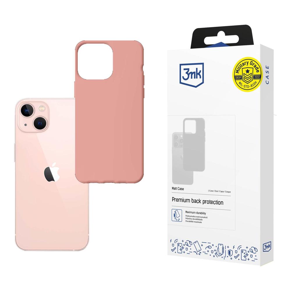 Kotelo iPhone 14:lle 3mk Matt Case -sarjasta - vaaleanpunainen