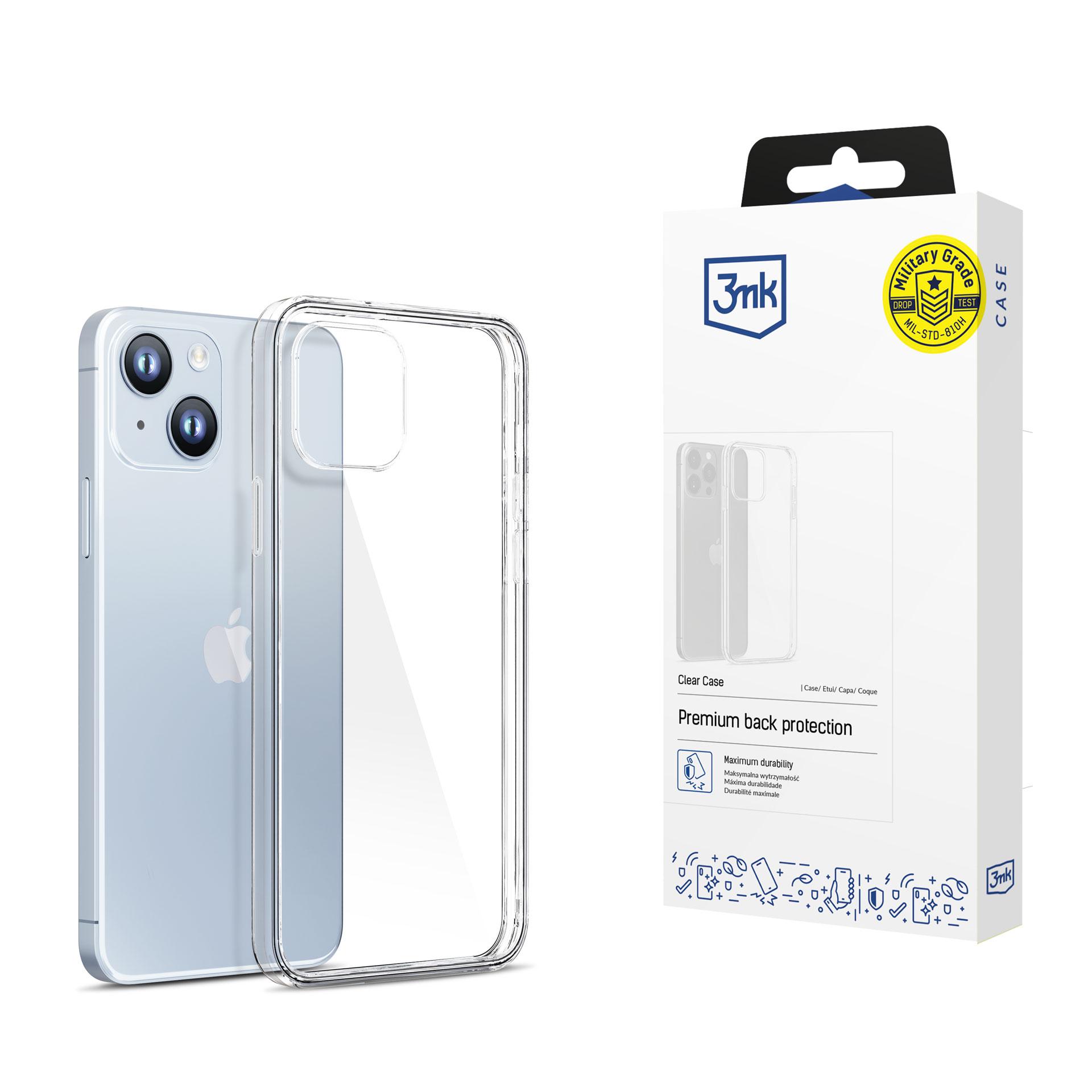 Kotelo iPhone 14 Plus silikoni sarja 3mk Clear Case - läpinäkyvä
