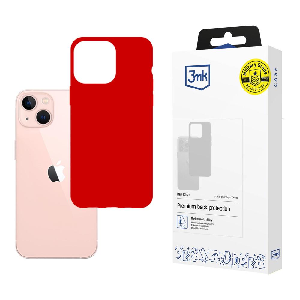 Kotelo iPhone 14 Plus -puhelimelle 3mk Matt Case -sarjasta - punainen