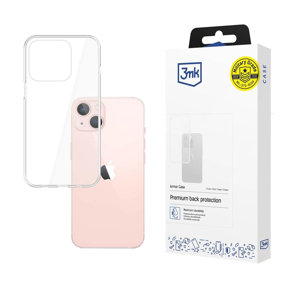 Kotelo iPhone 14:lle 3mk Armor Case -sarjasta - läpinäkyvä