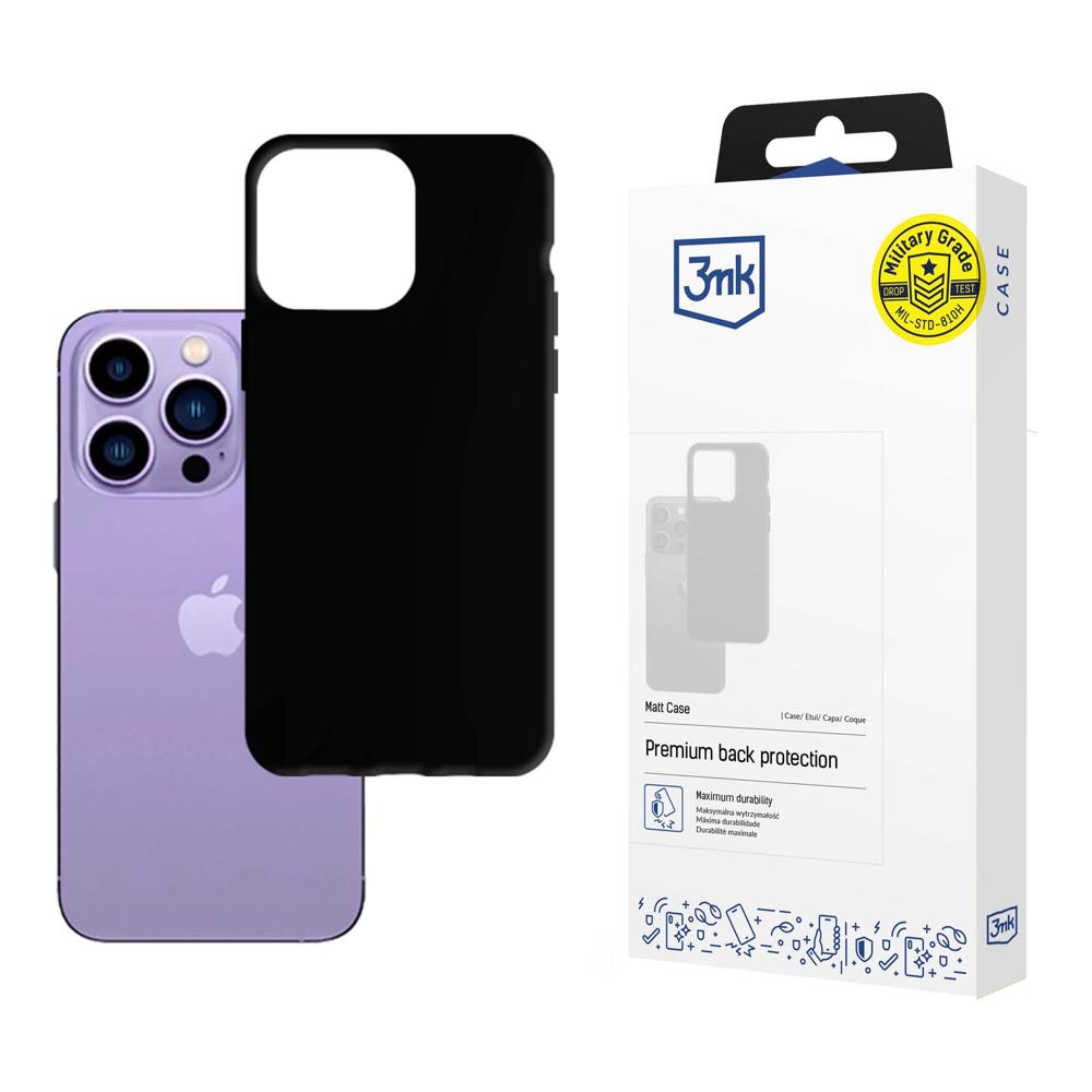 Apple iPhone 14 Pro - 3mk Matt Case suojakuori musta