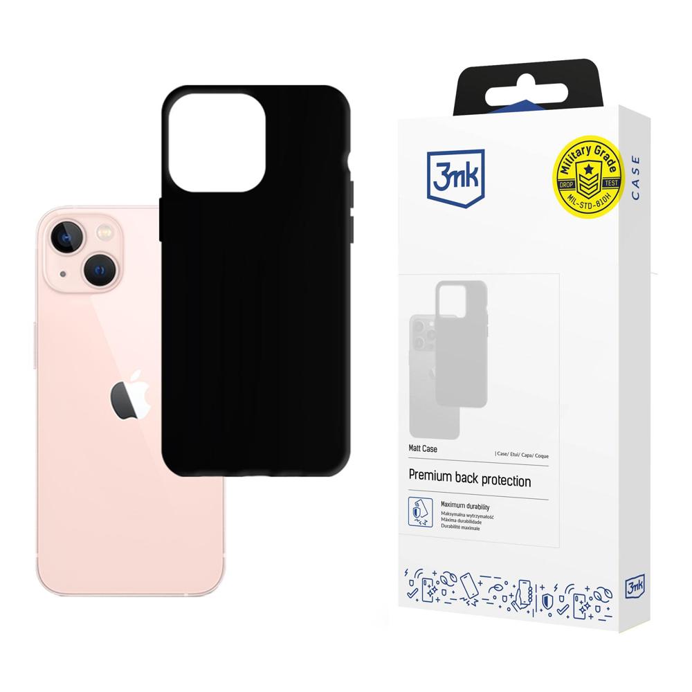 Kotelo iPhone 14 Plus -puhelimelle 3mk Matt Case -sarjasta - musta