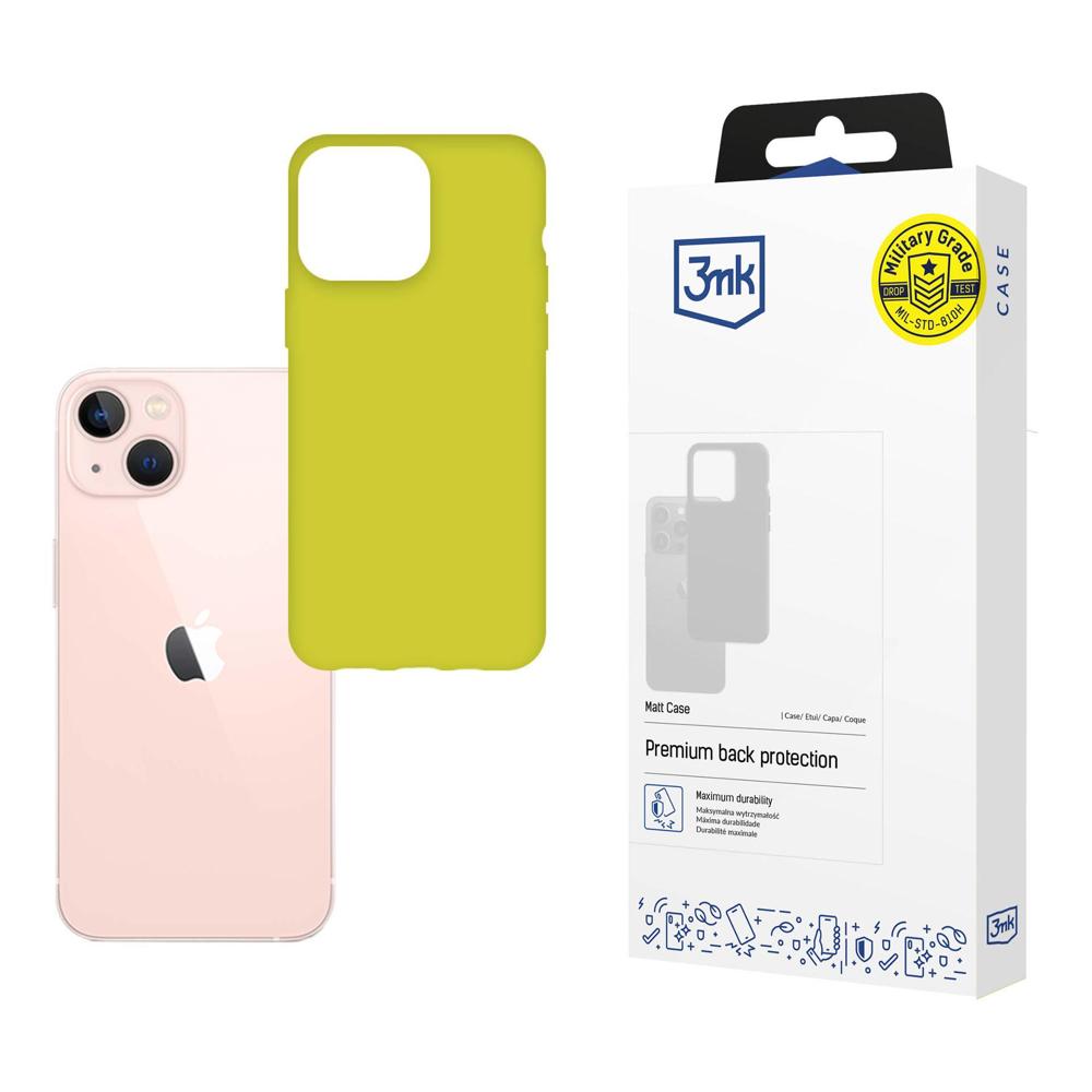 Kotelo iPhone 14:lle 3mk Matt Case -sarjasta - limenvihreä