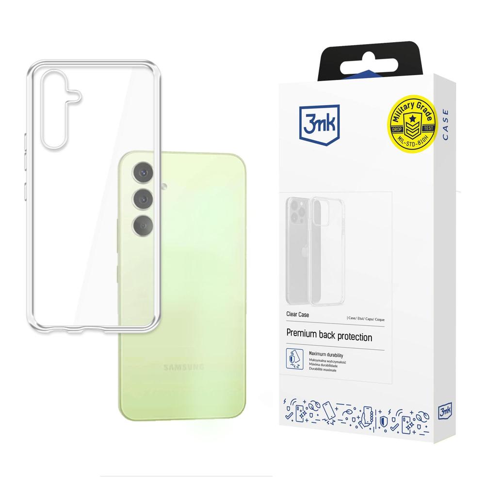 Silikoninen Suojakuori Samsung Galaxy A54 5G:lle 3mk Clear Case - läpinäkyvä