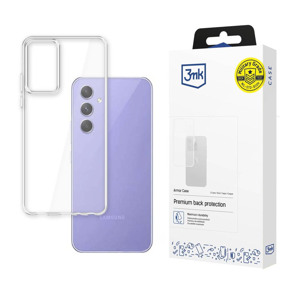 Suojakuori Samsung Galaxy A54 5G:lle 3mk Armor Case - läpinäkyvä