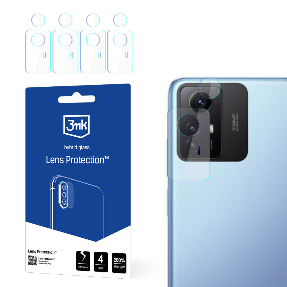 3mk Lens Protection hybridikameralasi Xiaomi Redmi Note 12s:lle