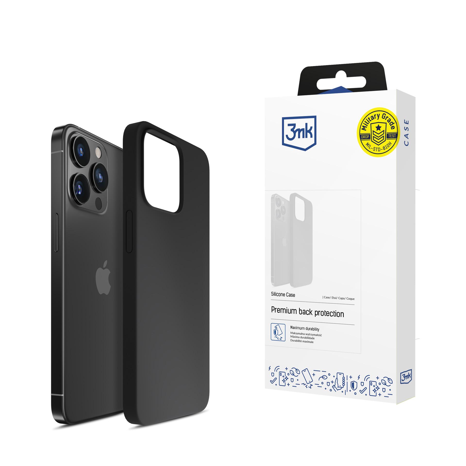 Apple iPhone 15 Pro - 3mk Silikoninen Suojakuori