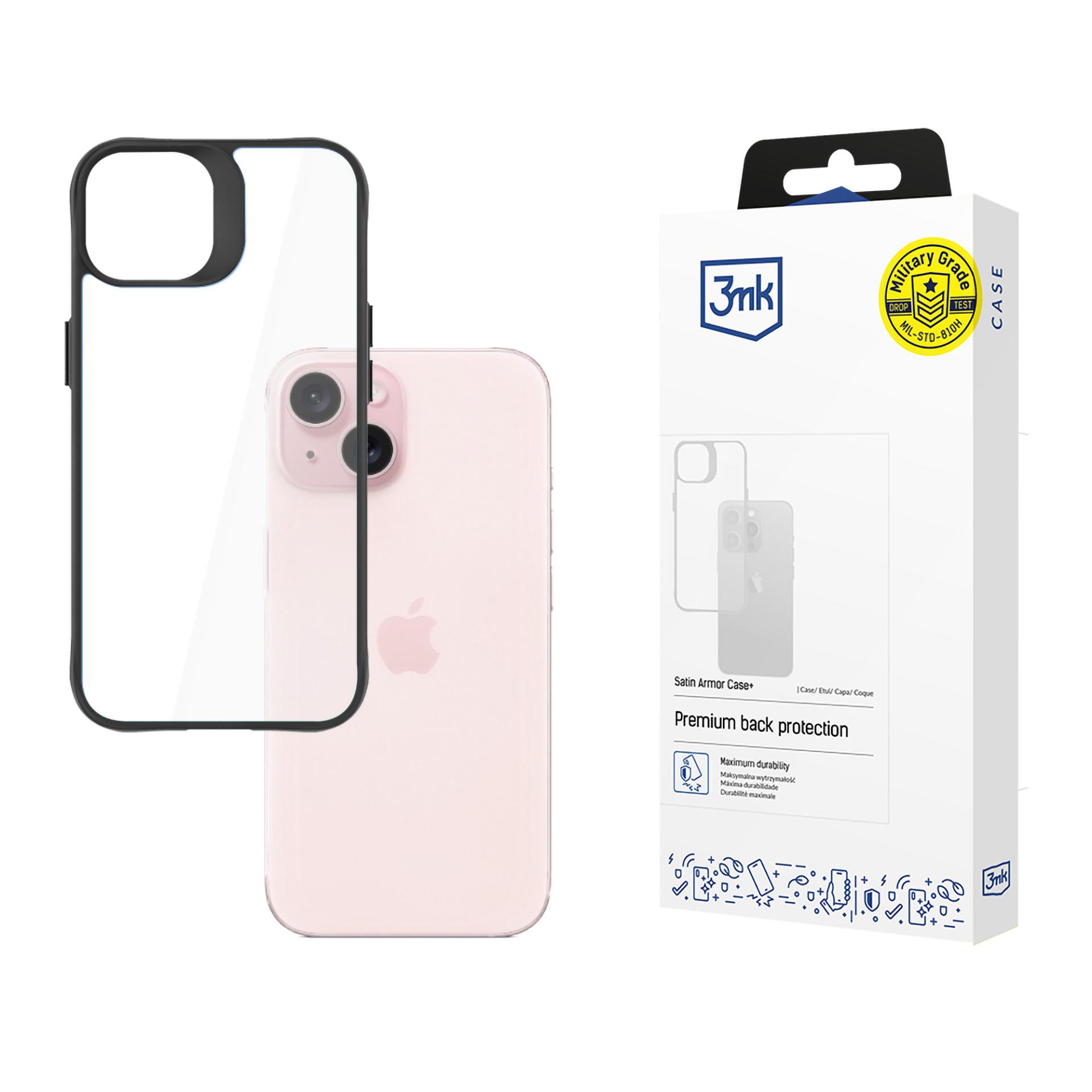 Apple iPhone 15 - 3mk Satin Armor Case+