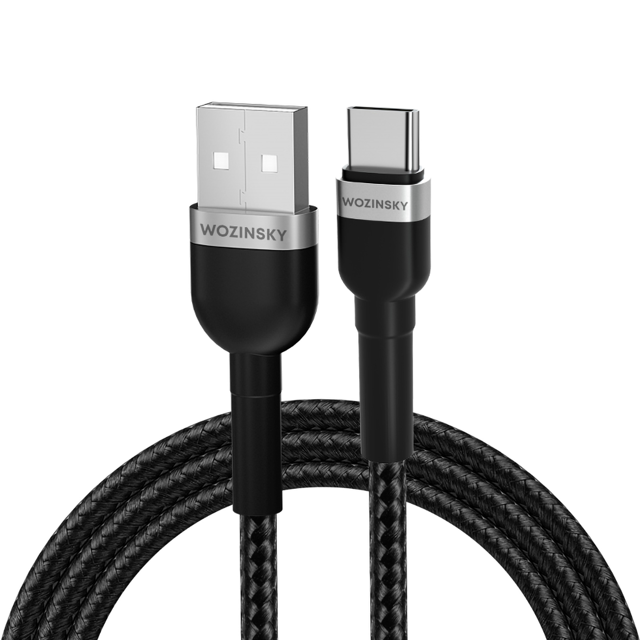 Wozinsky WNBAC1 USB-A / USB-C 2.4A kaapeli 1 m - musta