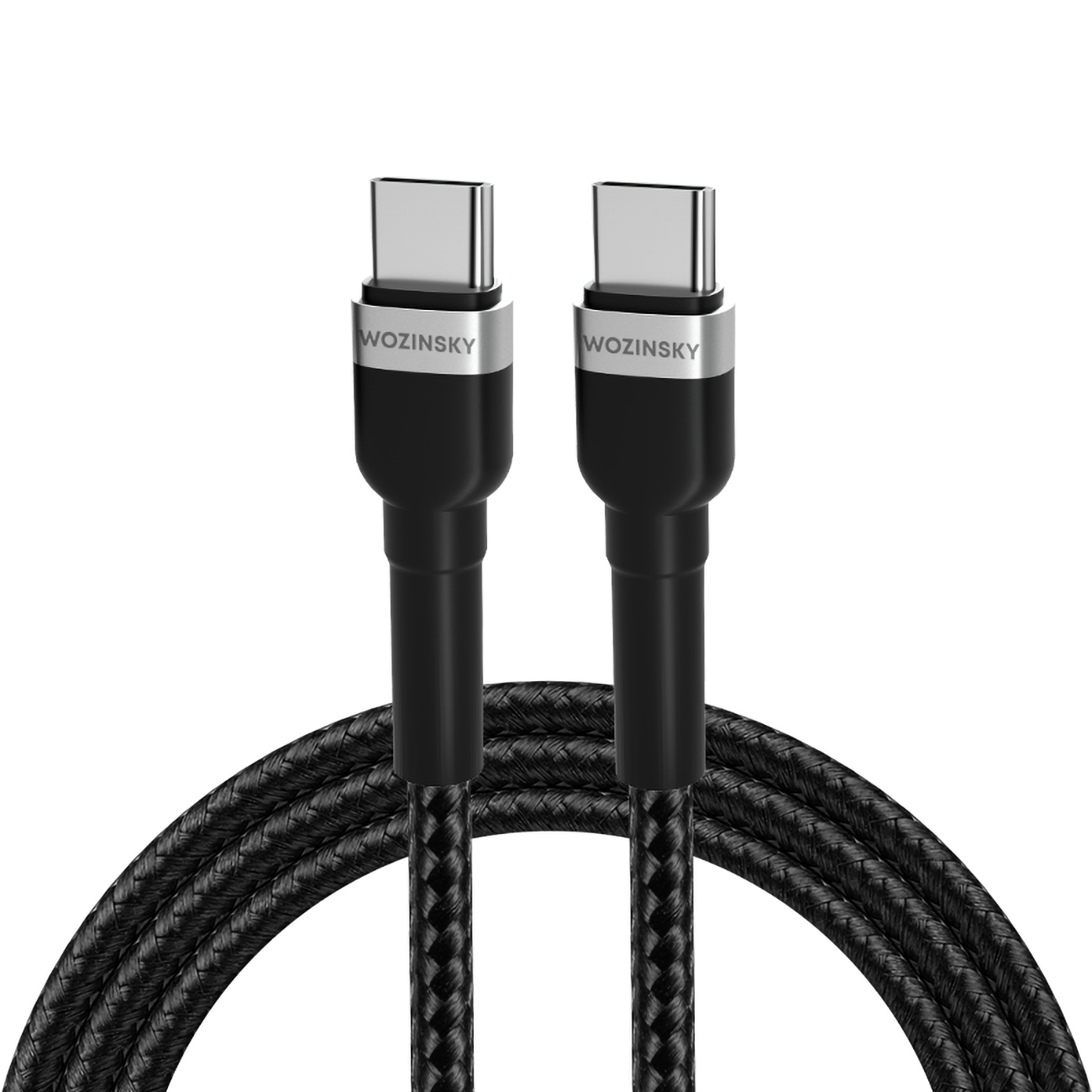Wozinsky WNBCC1 USB-C / USB-C PD 65W kaapeli 1 m - musta