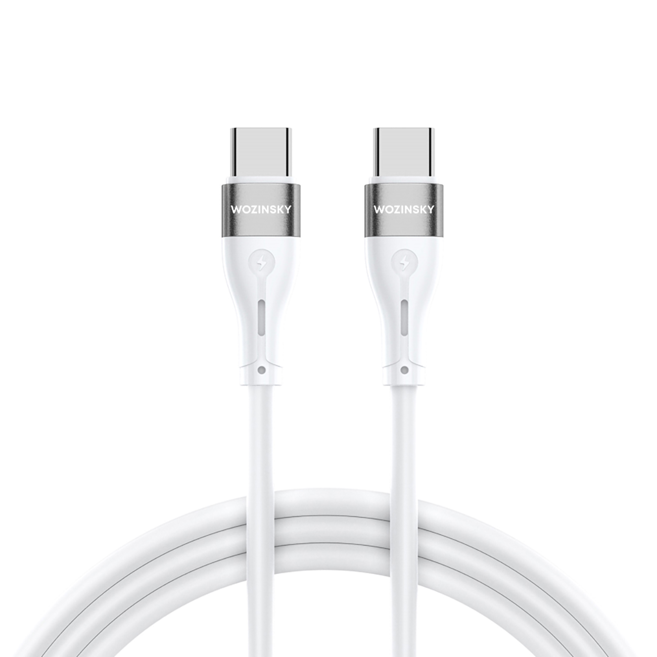 Wozinsky WSTCC1 USB-C / USB-C PD 65W kaapeli 1 m - valkoinen