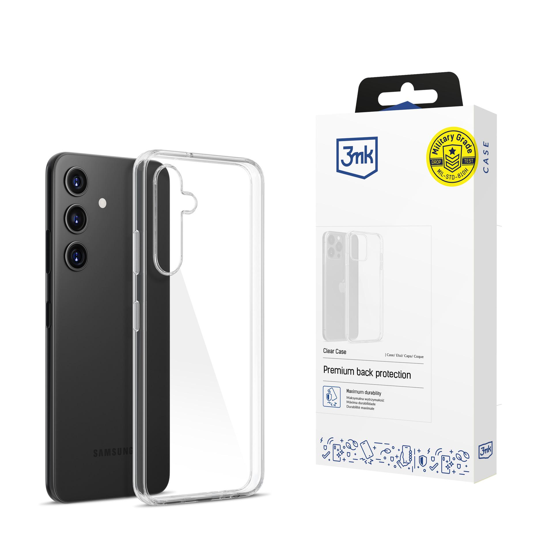 3mk Clear Case 1,2mm Samsung S921 S24 -suojakuori