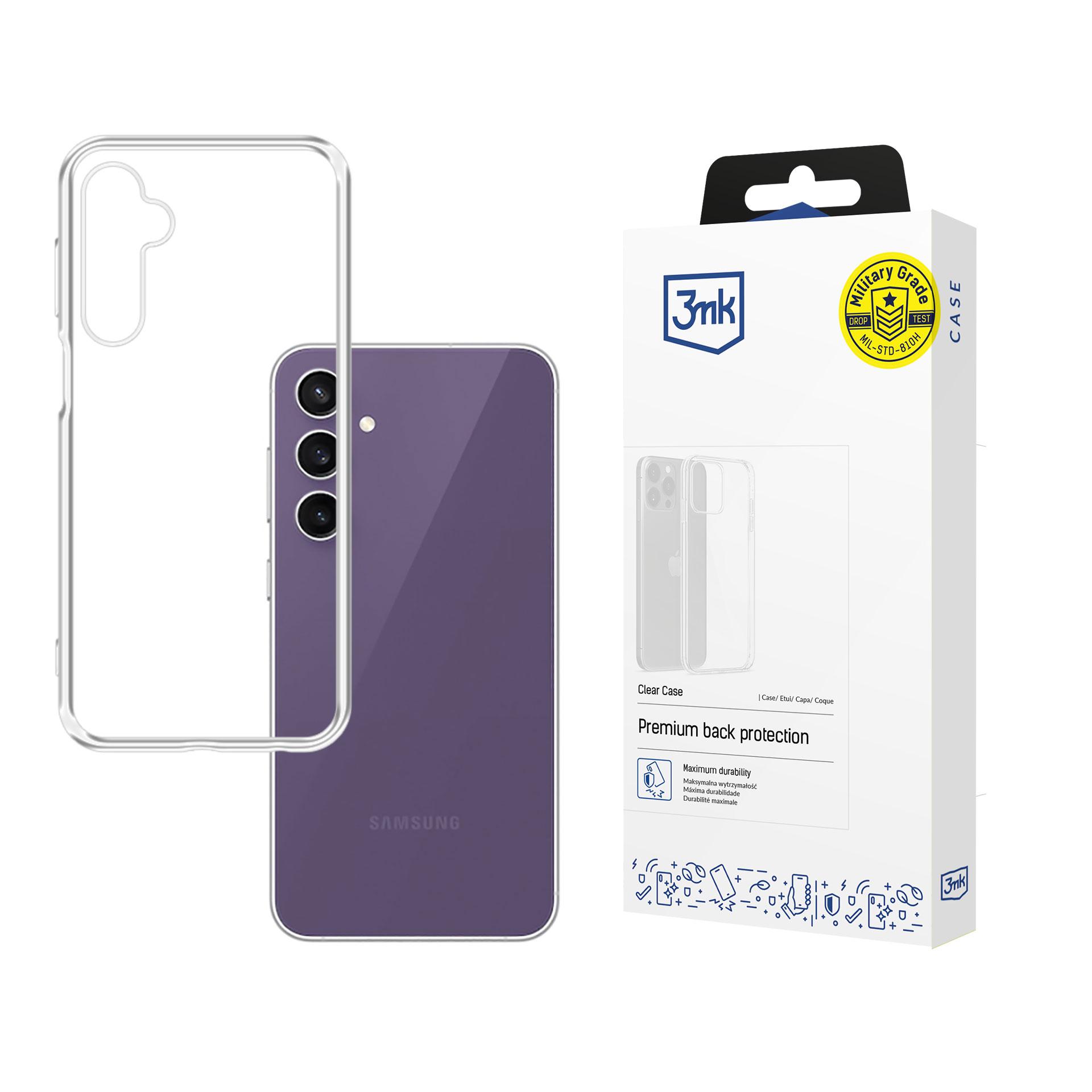 3mk Clear Case Samsung Galaxy S23 FE:lle - läpinäkyvä
