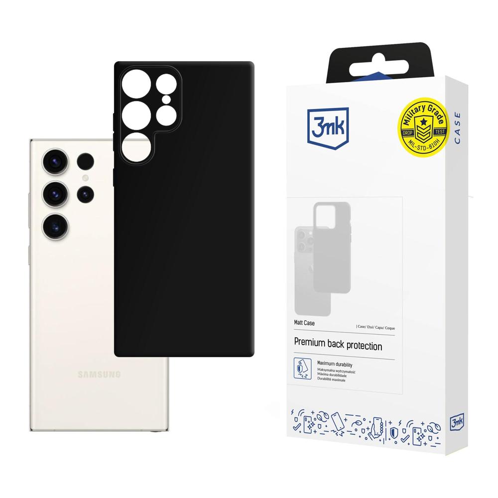 3mk Matt Case Samsung Galaxy S24 Ultralle - musta