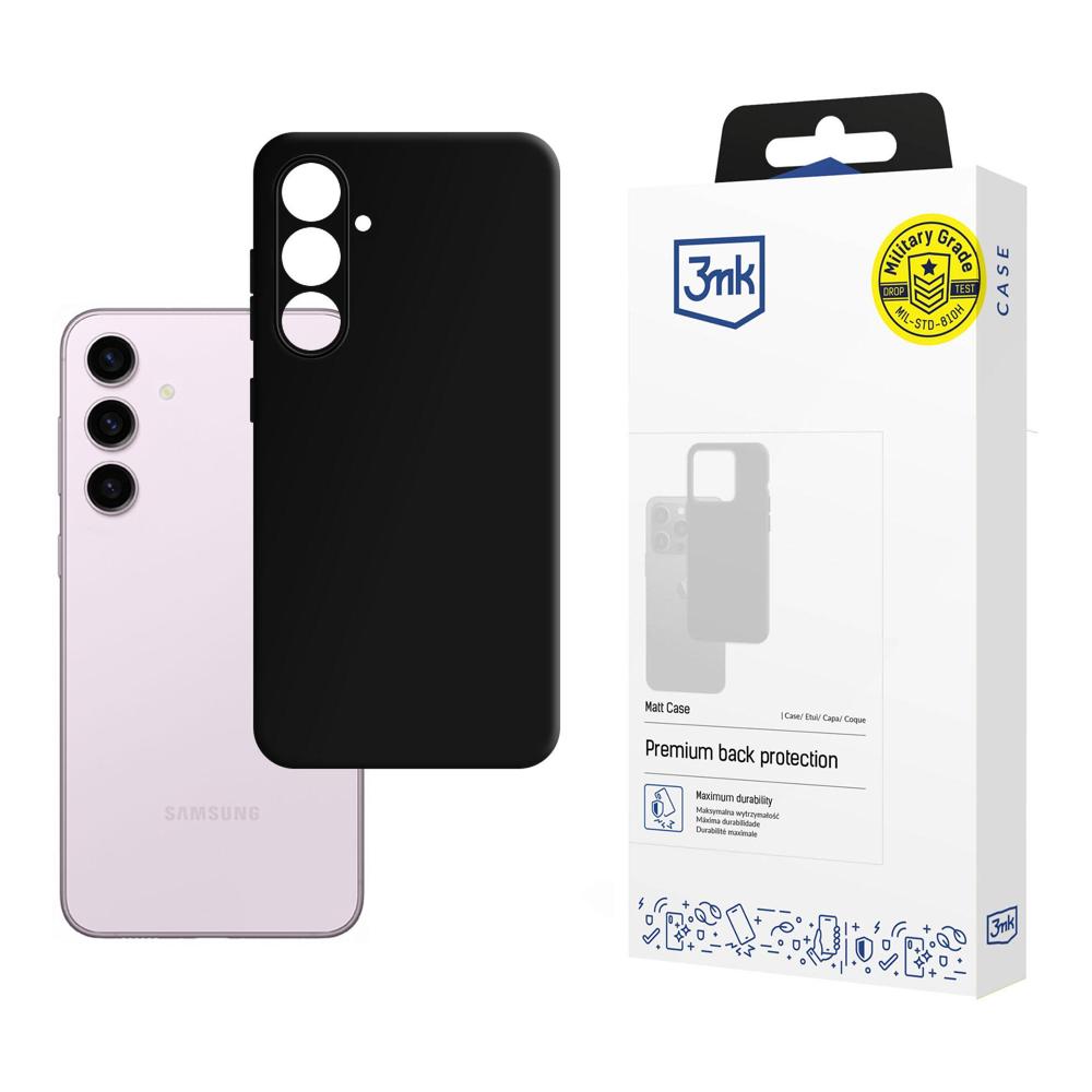 3mk Matt Case Samsung Galaxy S24+:lle - musta