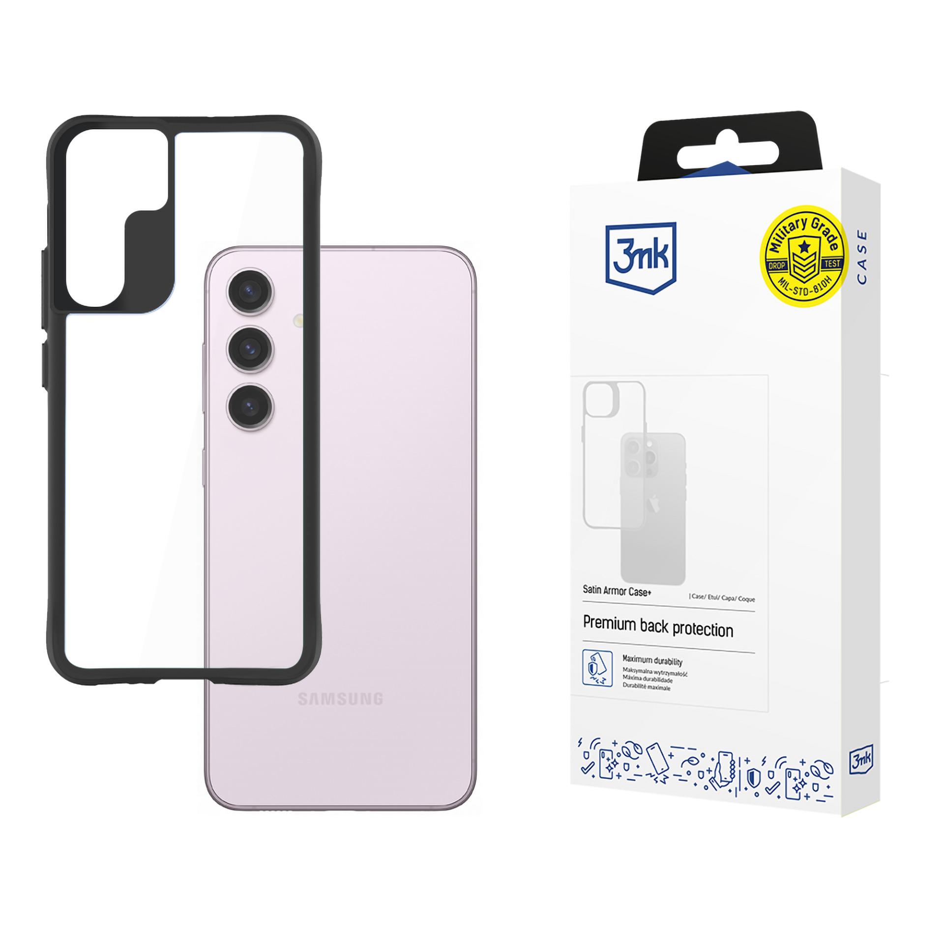 3mk Satin Armor Case+ suojakuori Samsung Galaxy S24:lle - läpinäkyvä