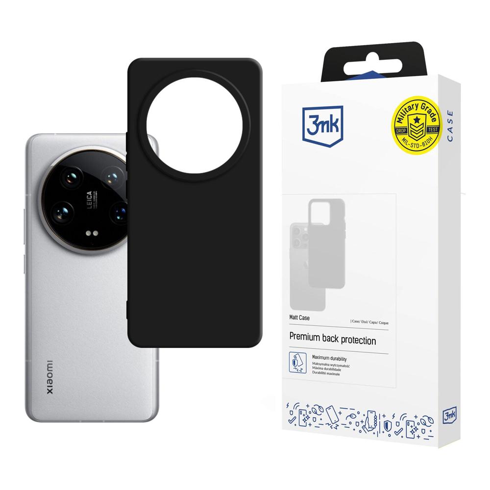 3mk Matt Case suojakuori Xiaomi 14 Ultra:lle - musta