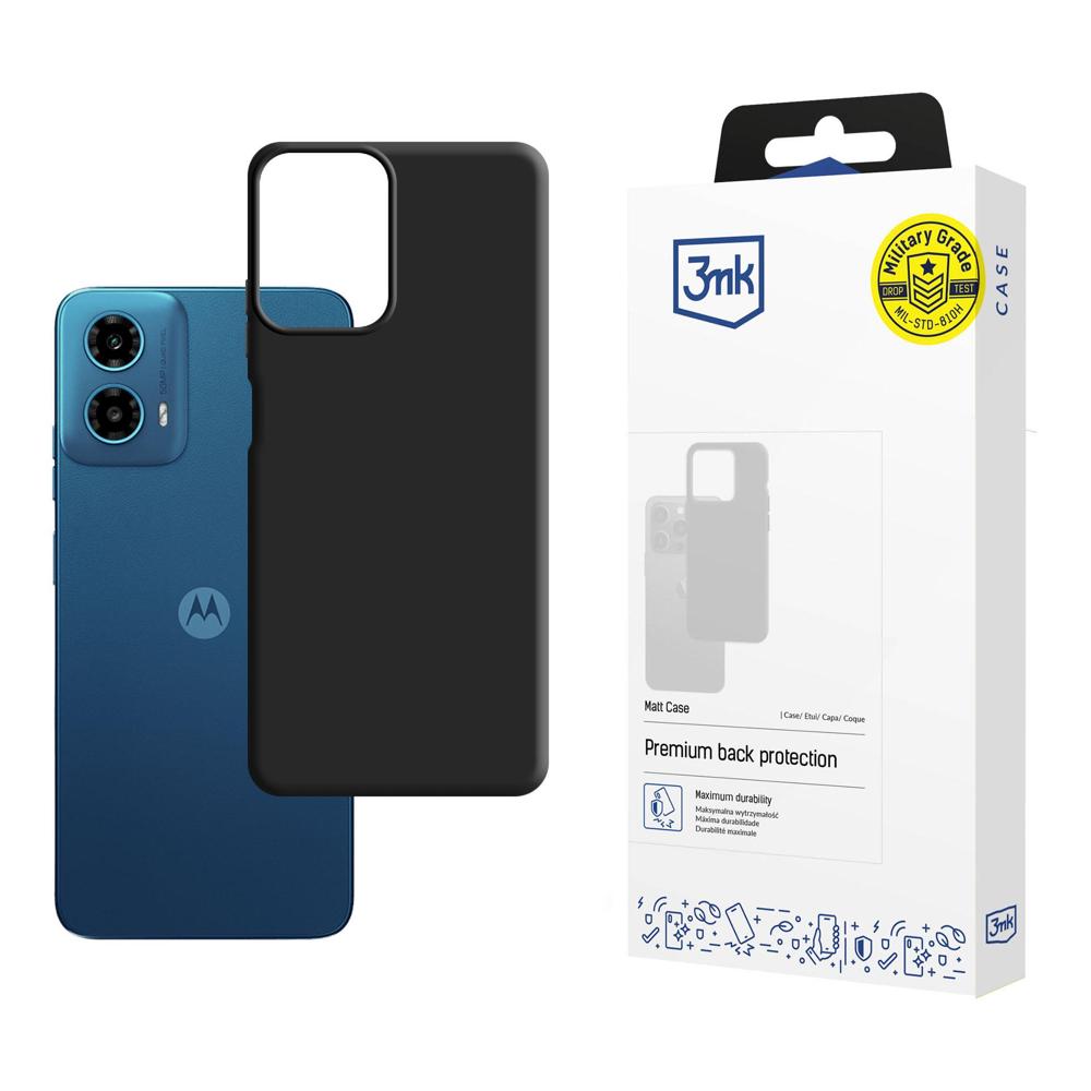3mk Matt Case suojakuori Motorola Moto G34 5G:lle - musta