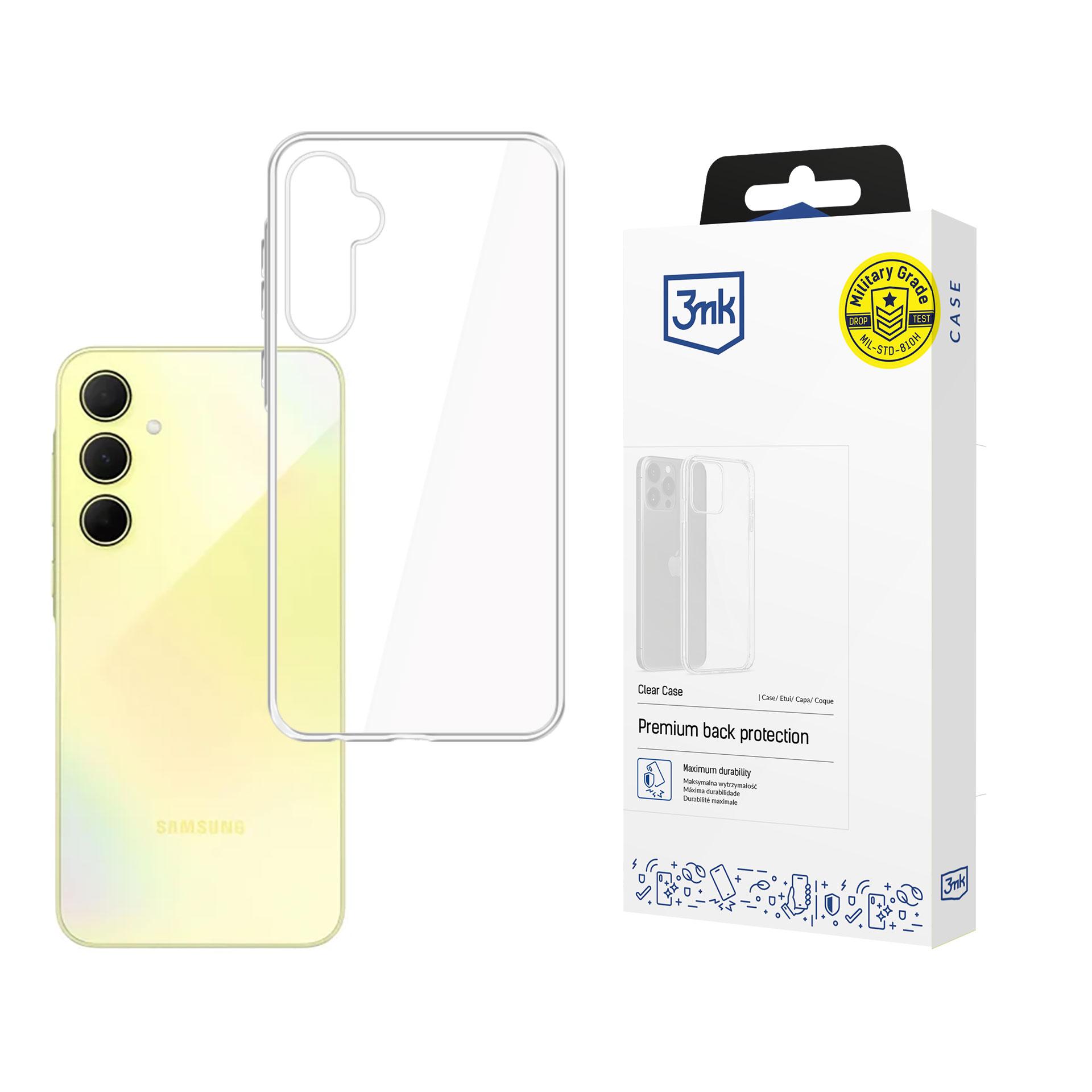3mk Clear Case suojakuori Samsung Galaxy A35 5G:lle - läpinäkyvä