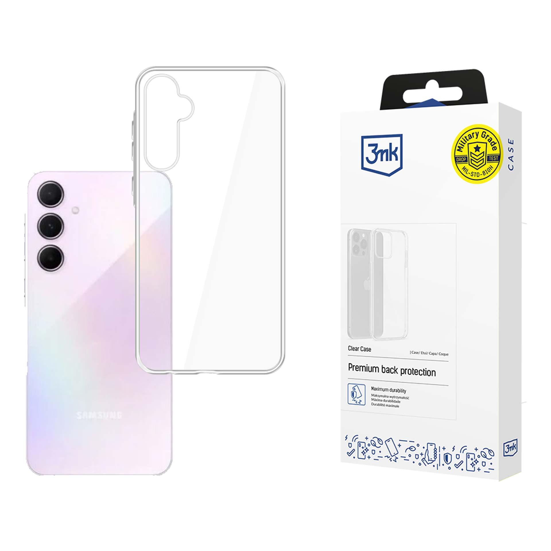 3mk Clear Case Samsung Galaxy M35 5G:lle - läpinäkyvä