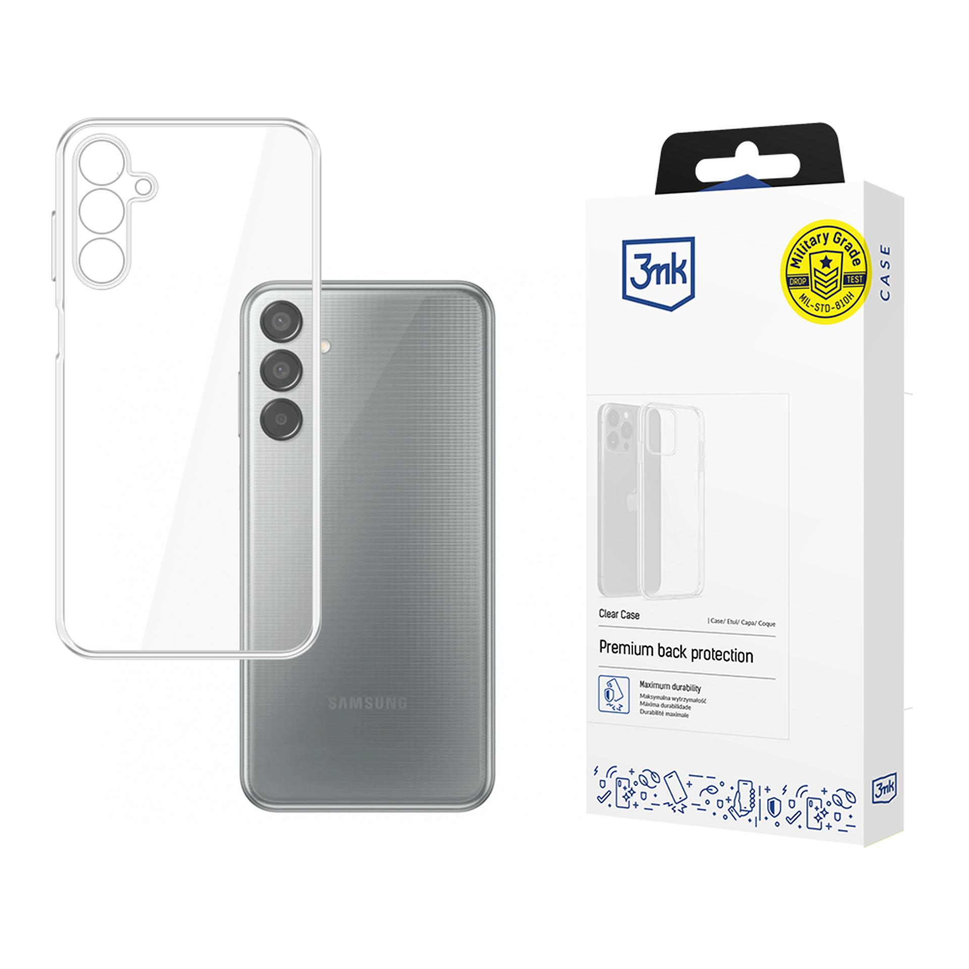 3mk Clear Case Samsung Galaxy M15 5G:lle - läpinäkyvä