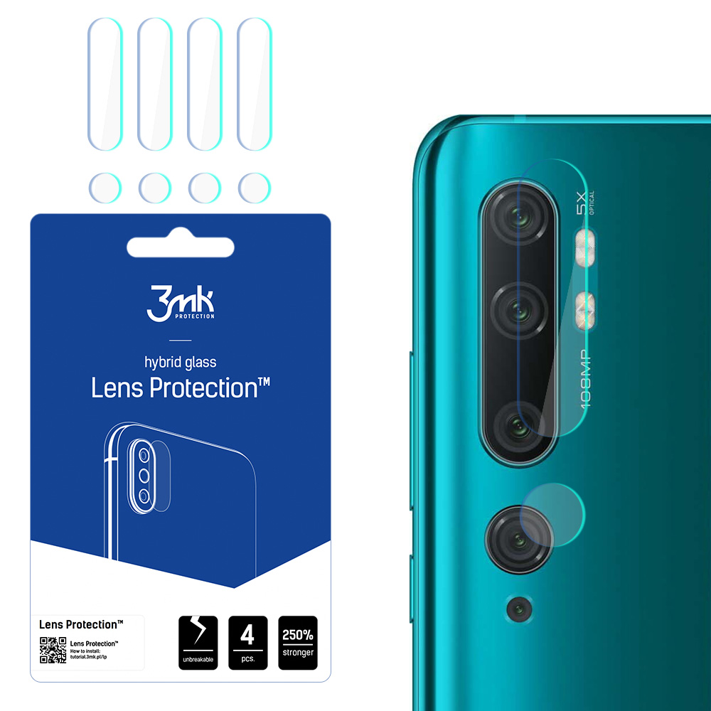 3MK HybridGlass kamerasuoja Xiaomi Mi Note 10:lle