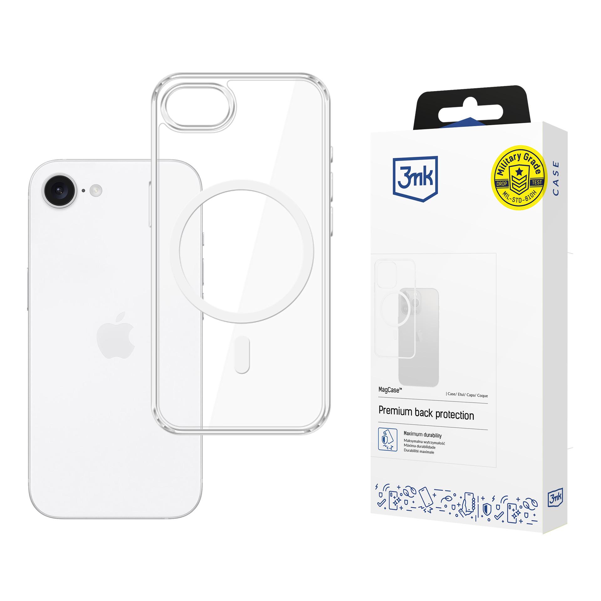 3mk Clear MagCase Suojakuori Apple iPhone 16e:lle