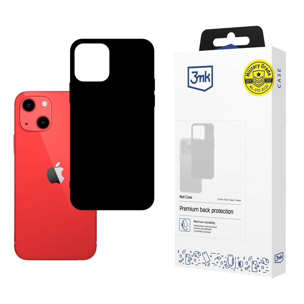 3mk Matt Case -suojakuori iPhone 13:lle - musta
