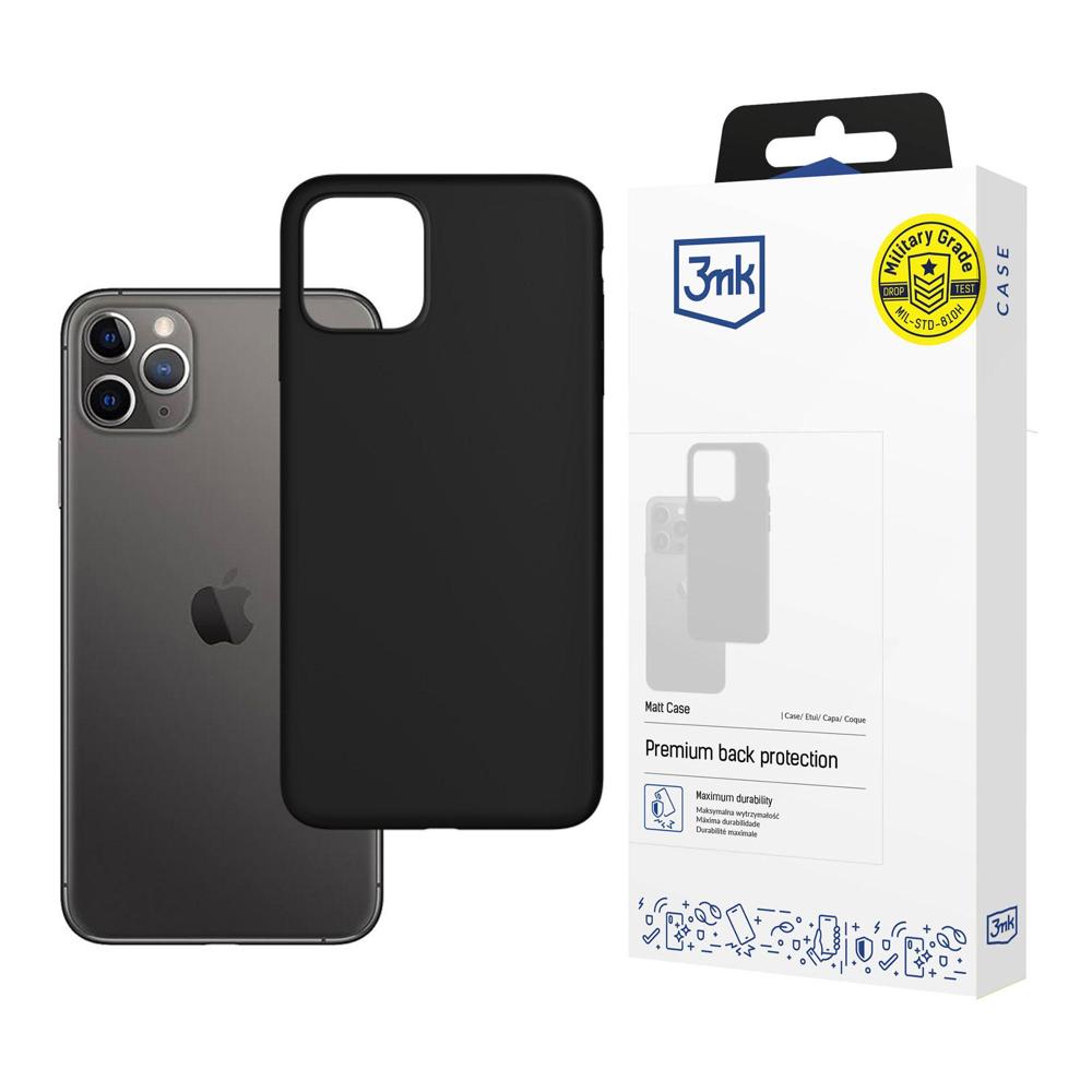 3mk Matt Case -suojakuori iPhone 11 Pro Max:lle - musta
